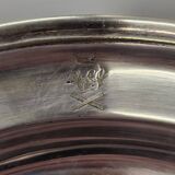 Old Christofle hollow dish in silver metal early 20th century