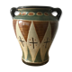 Vase enamelled earthenware