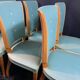 Suite 6 chaises design moderniste 1950