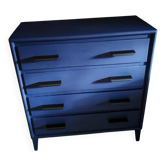 Commode parisienne design bleue