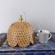 Vintage suspension in electrified braided wicker to nine