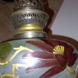 Lampe a huile ancienne peinte à la main