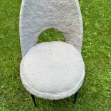 "barrel" chair with compass legs from the 60s