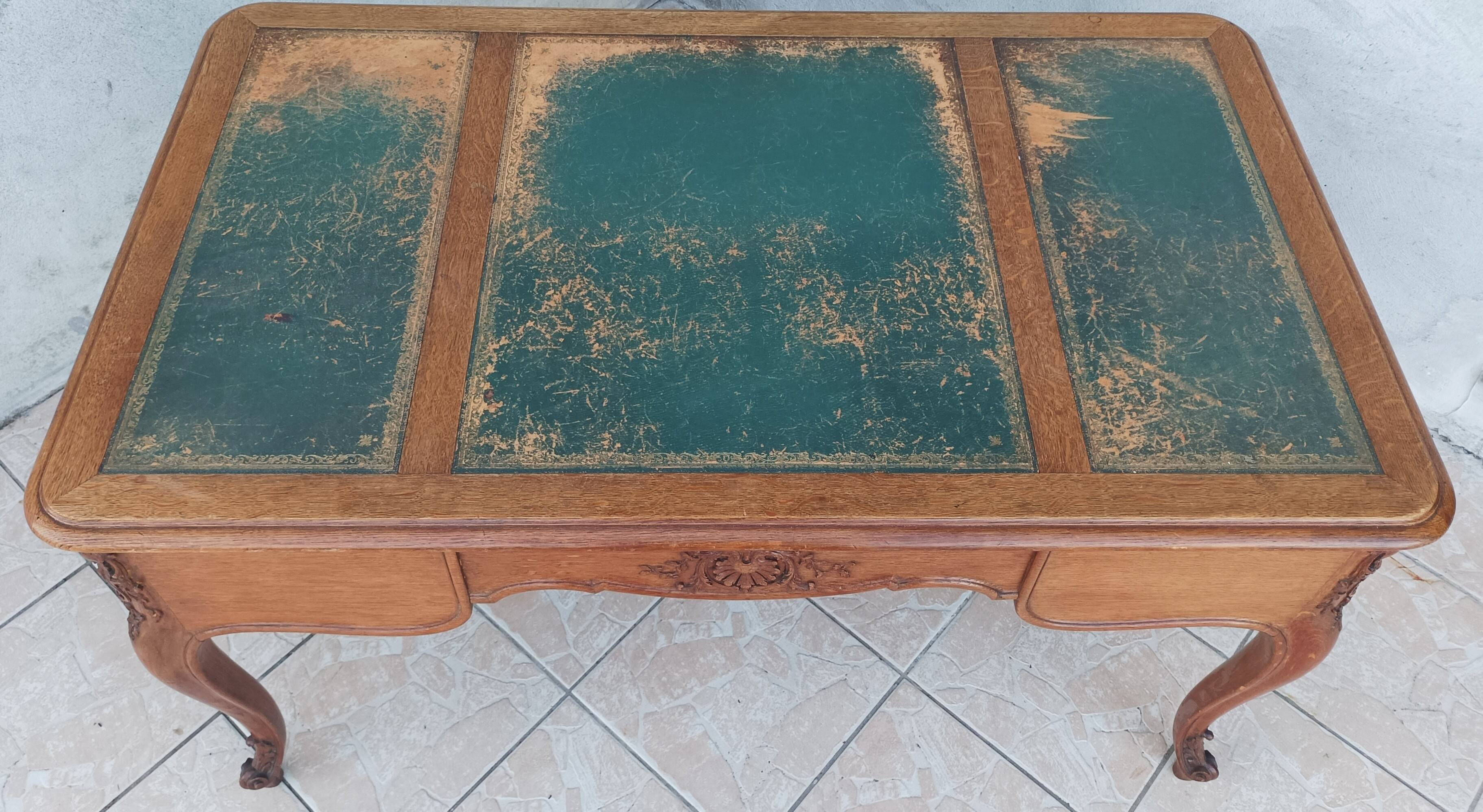 Louis XV oak desk