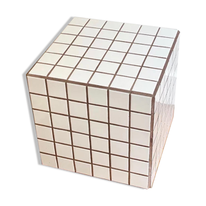 Table d'appoint cube - blanc