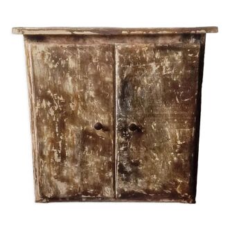 Wall cupboard rusty metal medicine cabinet