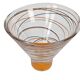 Nybro - Suède - Fait main - vase pendule - verre - cristal - années 1990