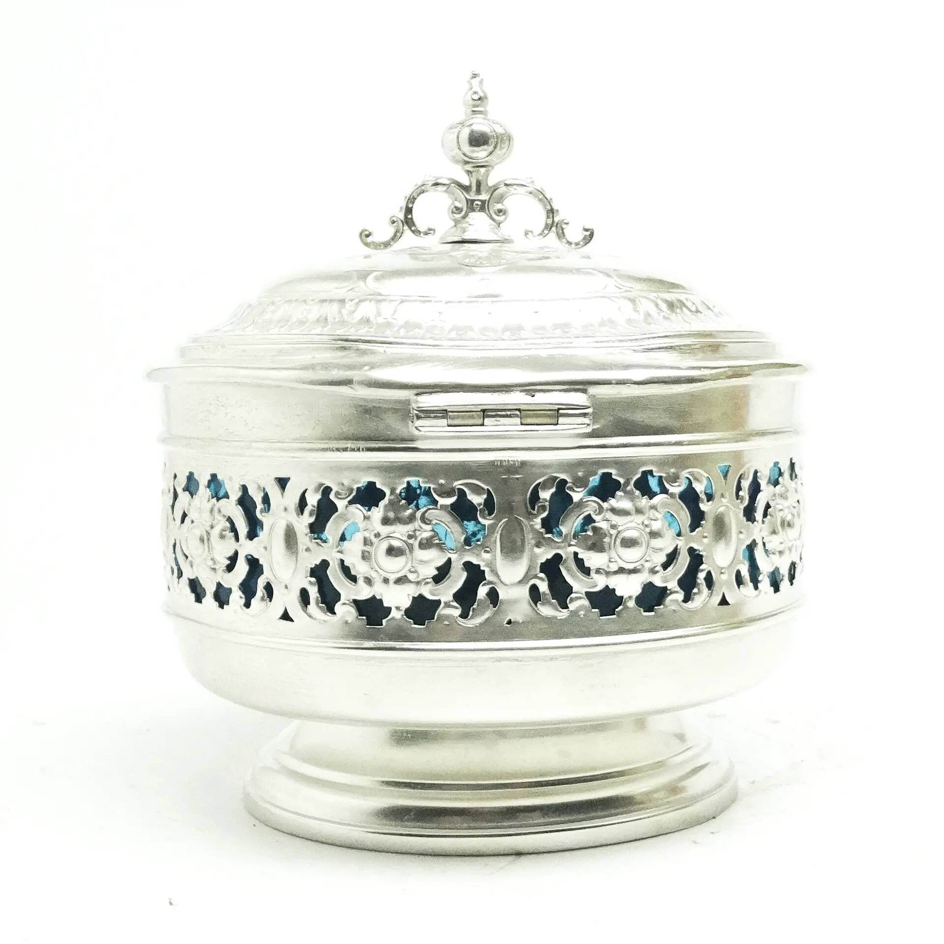 Sugar bowl, Eclecticism, silver-plated brass, WMF, Germany, 19th century