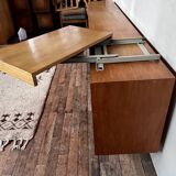 Scandinavian row in vintage teak 1960