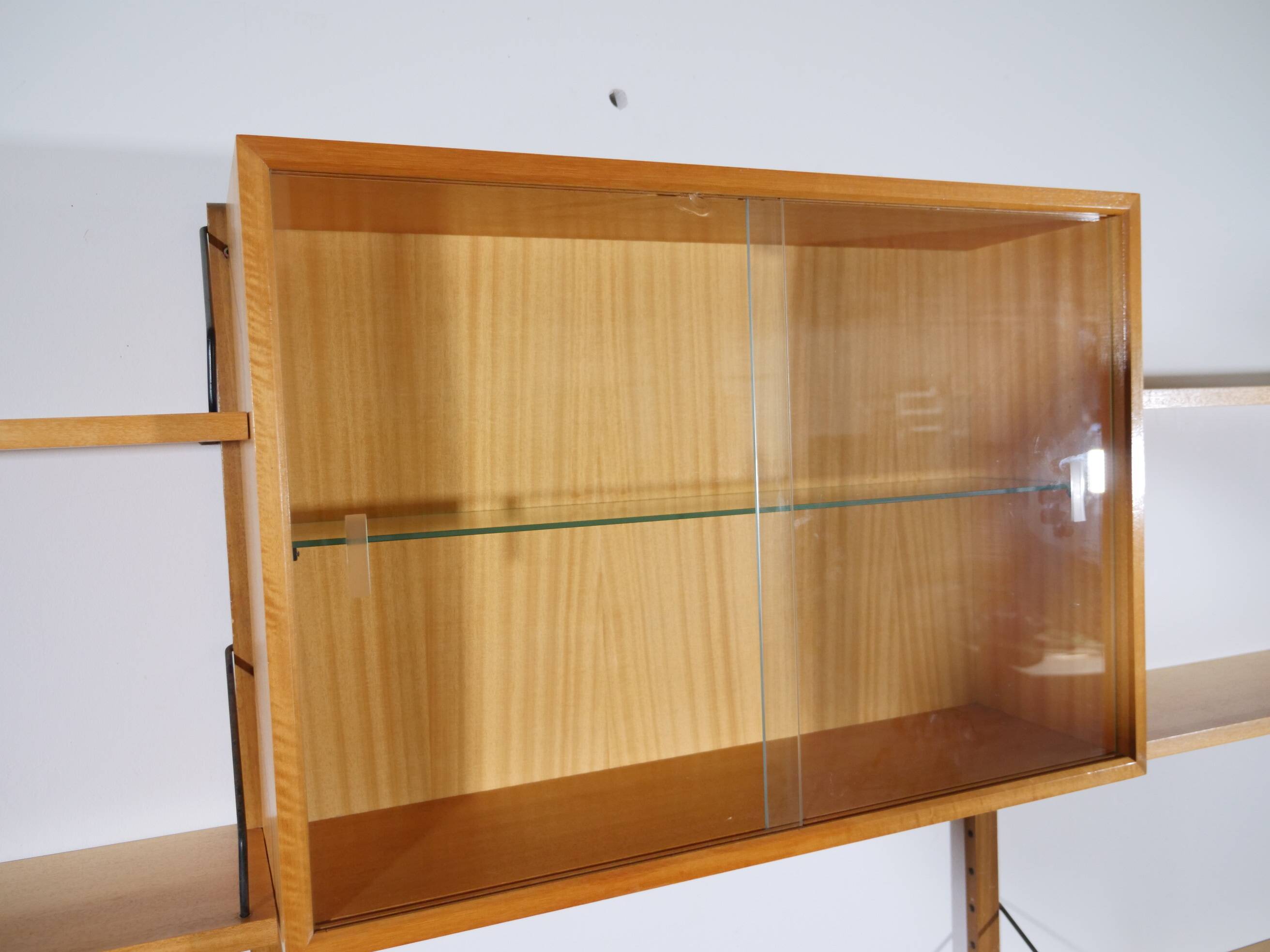 Poul cadovius modular shelving wall system royal, oak, danish design,1960s