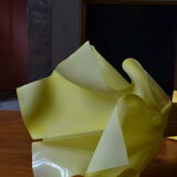 Lamp draped on column
