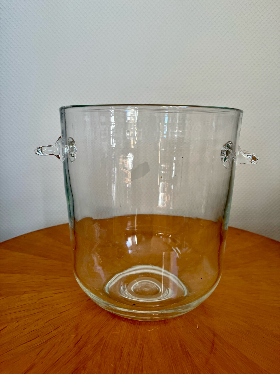 Vintage glass champagne bucket