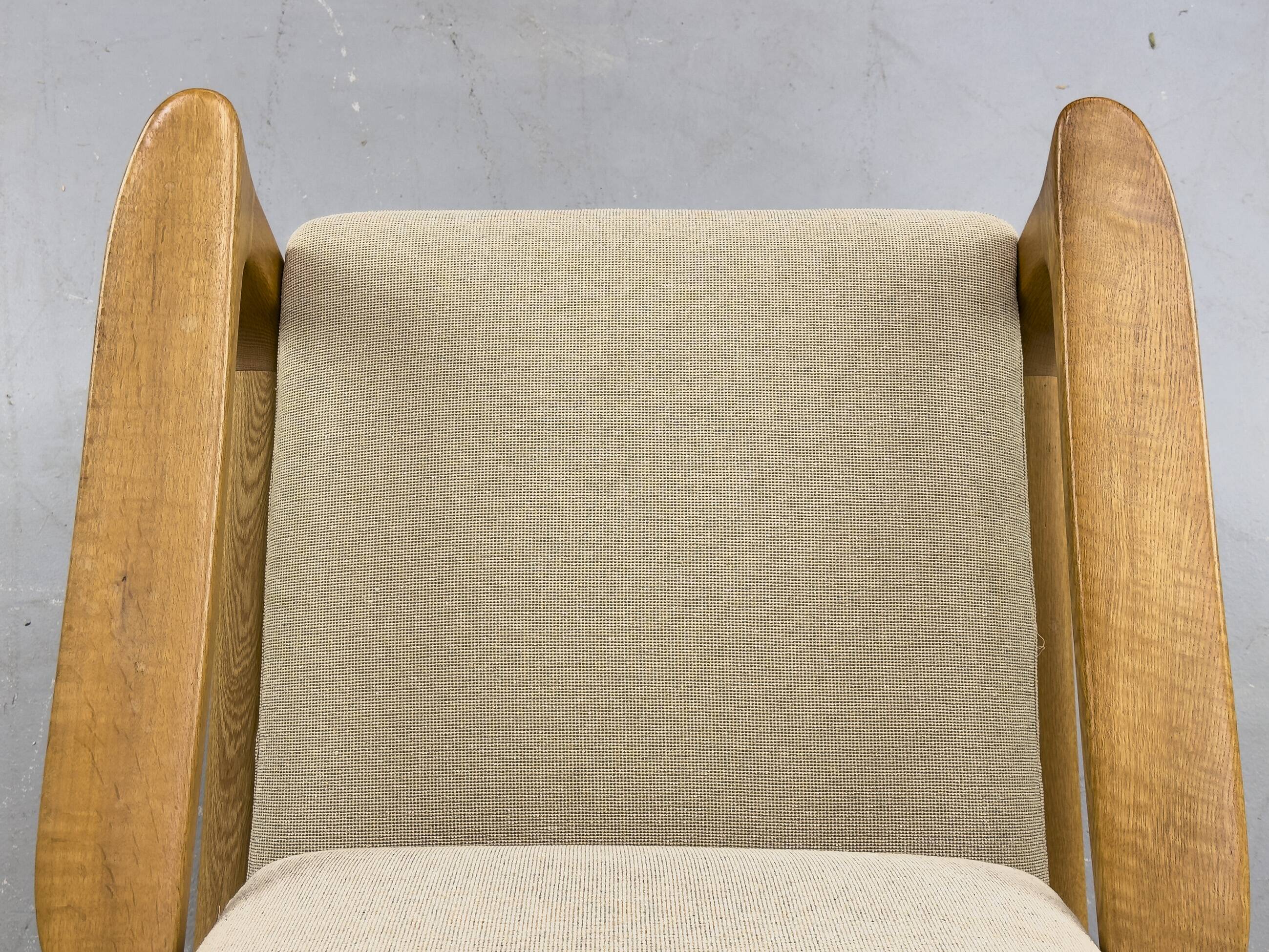 Danish Oak Lounge Chair and Ottoman by Juul Kristensen