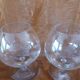 2 grands verres a cognac cristal daum (14cm)