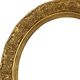 Oval Gold Baroque Frame Classic Rococo Plaster France 58x51cm