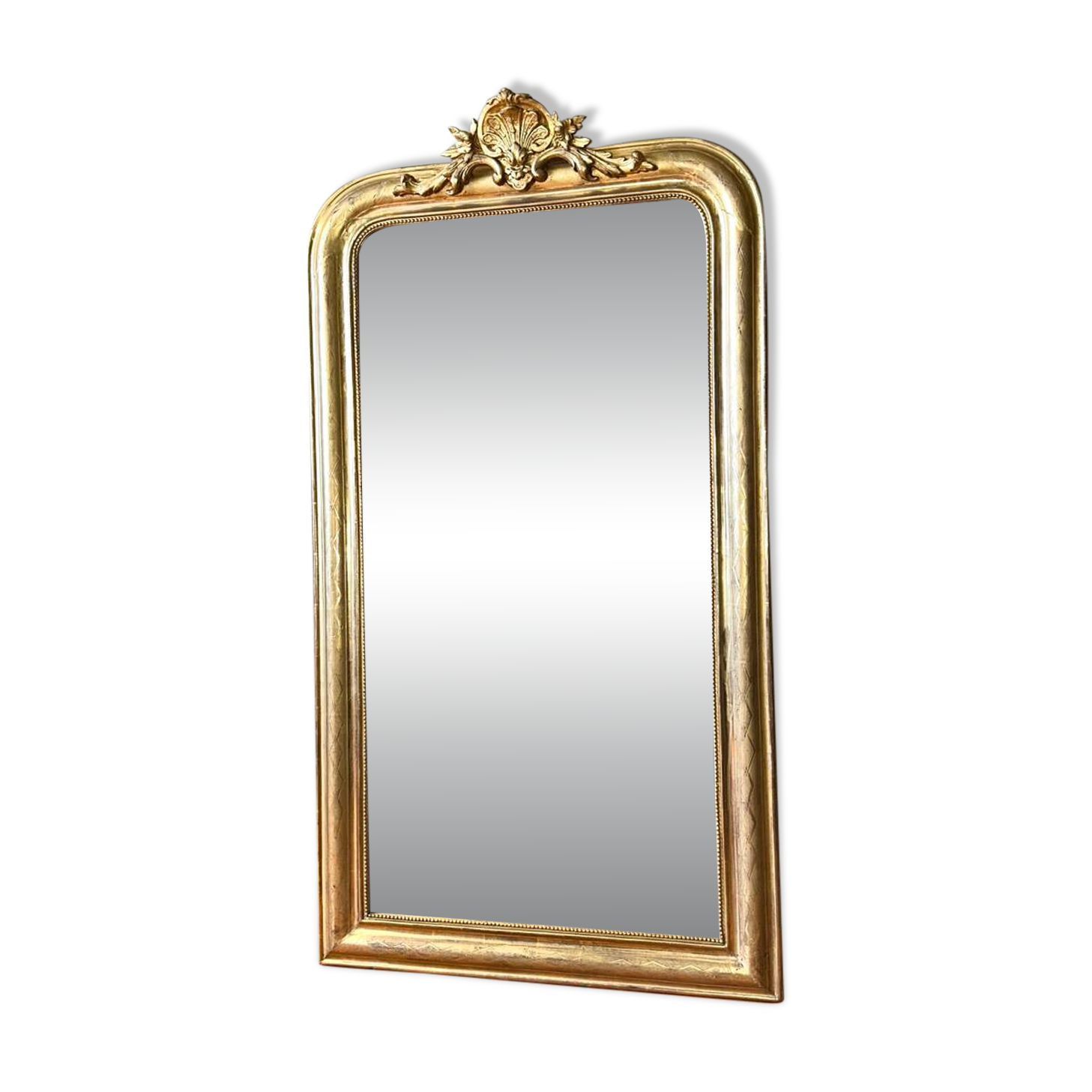 Miroir Louis-Philippe doré, XIXème