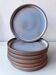 6 stoneware plates from Ratilly / J&N Pierlot / Puisaye
