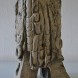 Lampe sculpture tete gaulois signee Mazoyer 1977