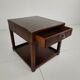 Antique military campaign side table / end lamp table – brass details – c.1900–1920