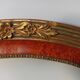 Old oval wooden frame