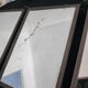 Antique barber-style triptych mirror