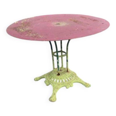 Table de jardin ancienne pied fonte