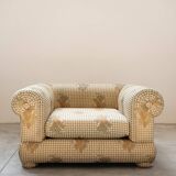 3-seater sofa and silk armchair, Tommaso Barbi, 1970