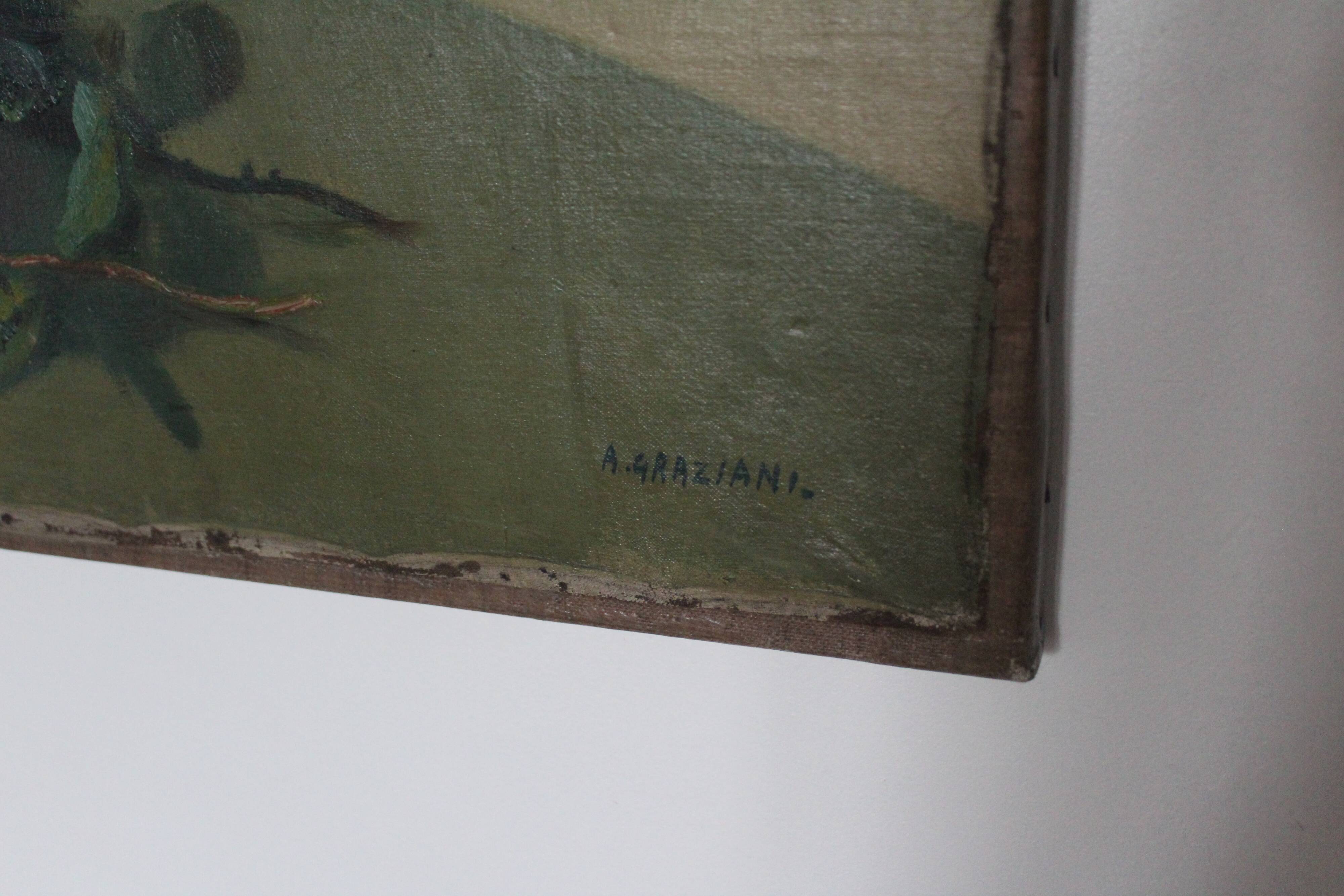 Still life painting signed