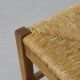 Tabourets de bar vintage en chêne et rotin, années 1970, lot de 4
