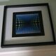 Tableau Vintage Art Optique - Victor Vasarely - Frame 40x40cm