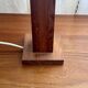 Vintage lamp made of wood and wool, 1970s.