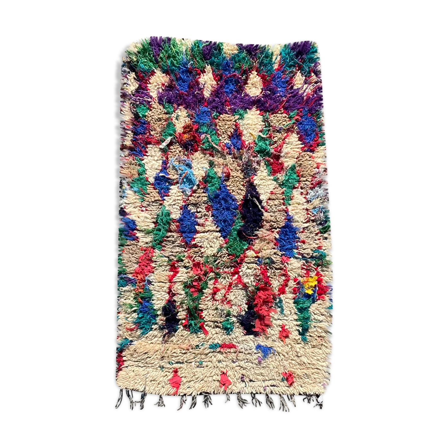 Berber carpet azilal old 90x155 cm