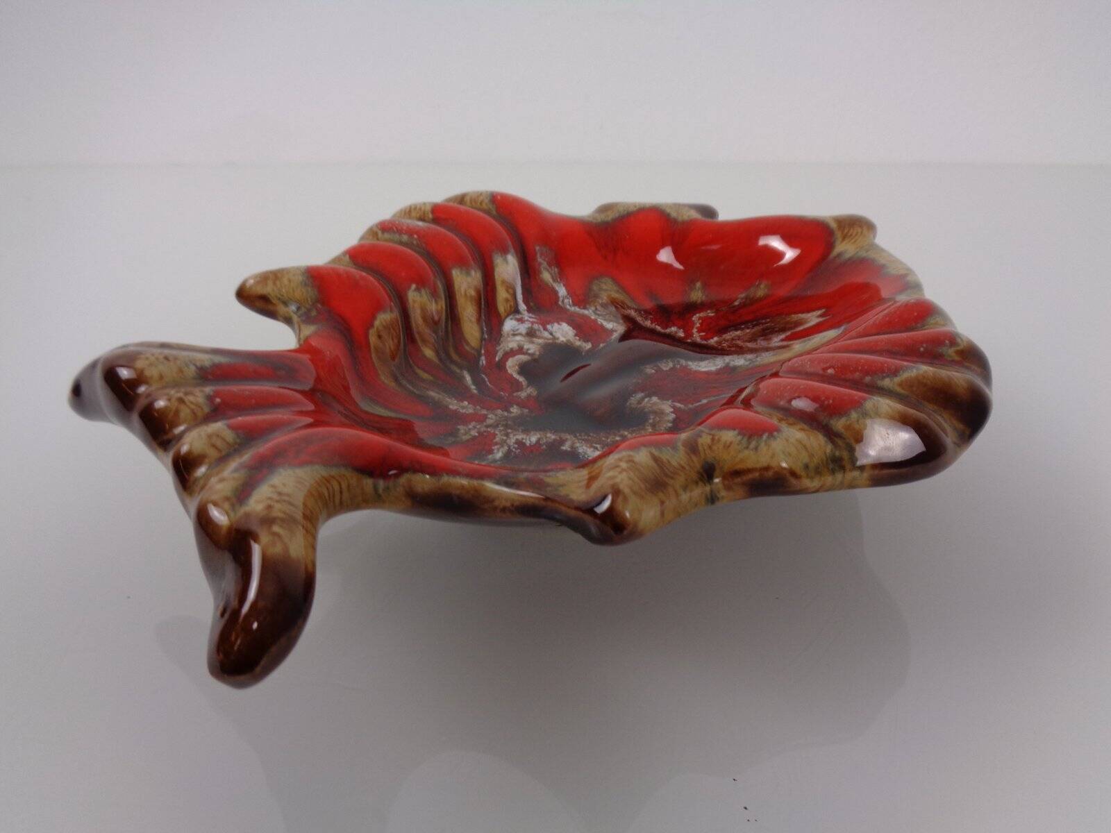 French studio ceramic bowl with fish from Vallauris, 1970s