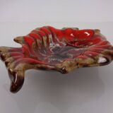 French studio ceramic bowl with fish from Vallauris, 1970s