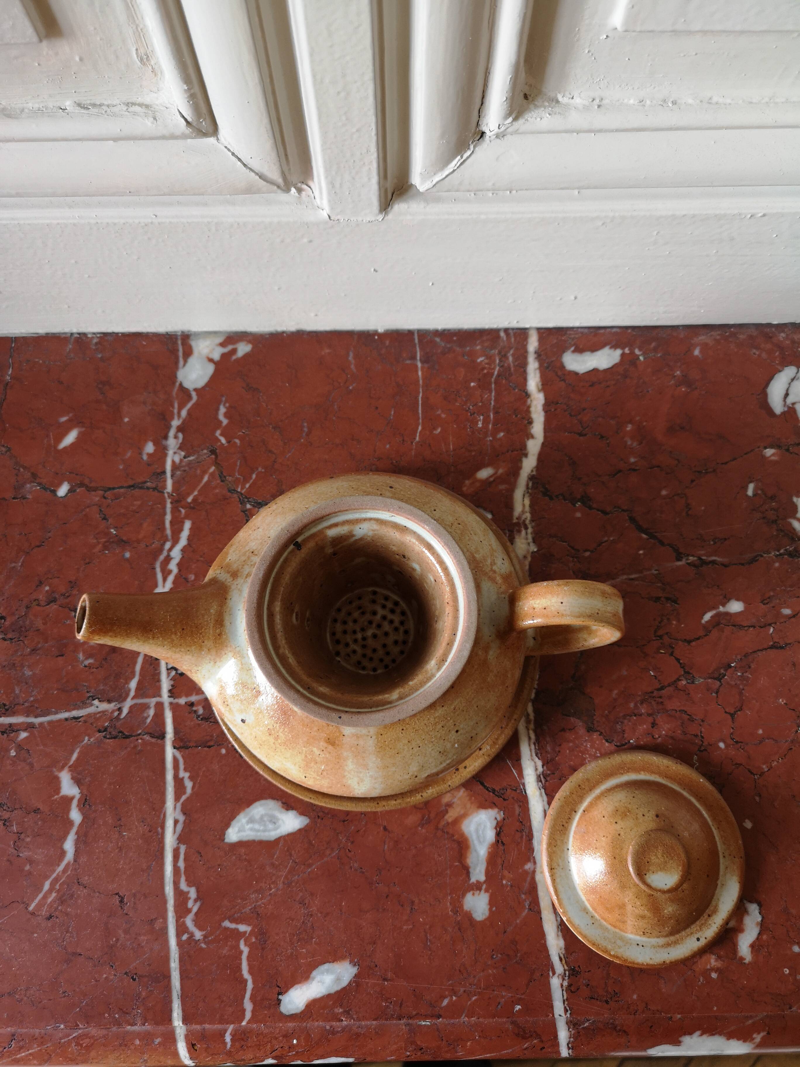 Chinese terracotta teapot, tea service