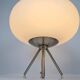 Lampe tripode avec opaline UFO space age 70s