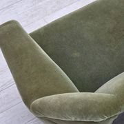 1970s, Danish by Kurt Østervig, 3-seater sofa, furniture velour, teak wood.