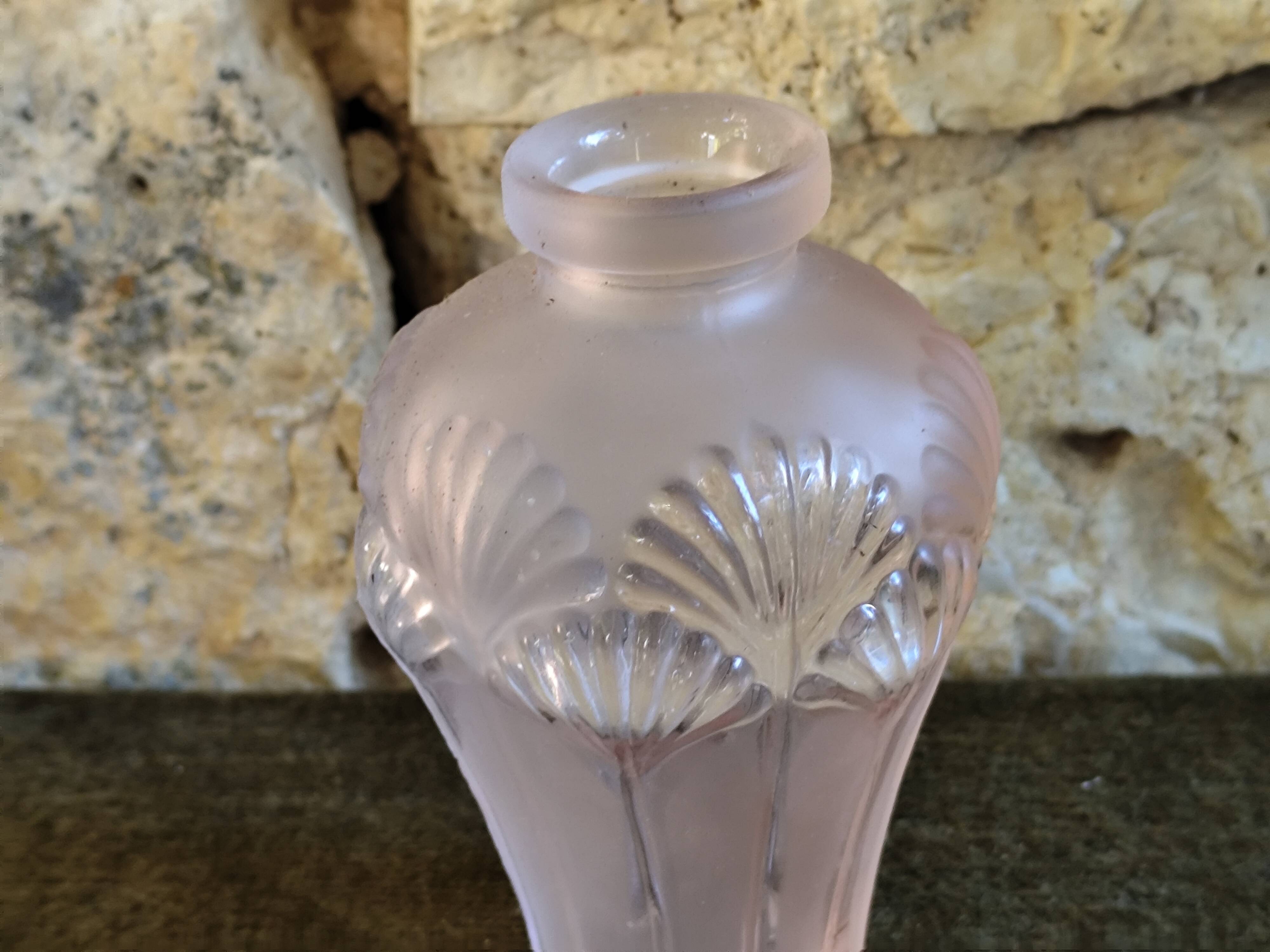 Pink glass vase