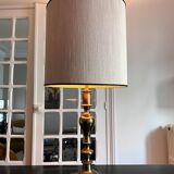 pair of american brass lamps