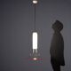 Suspension Leucos Samanta, design vintage Roberto Pamio, verre de Murano, années 1970