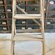 Old small painter's stepladder, wooden trade furniture, step stool