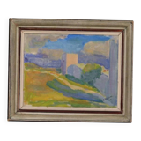 Original Swedish Oil on Canvas – “Summer Landscape” by A. Nyblom