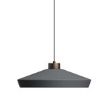 Pendant lamp edge l graphite structure ⌀50cm herstal