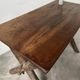 Solid walnut desk, folk art, Savoy, circa 1900