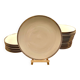 24 plates and a vintage porcelain dish decorated by Lucien Engel.