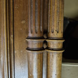 Mirror Trumeau, Henri II, early twentieth century, oak and beveled mirror