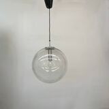 Large Limburg Glashütte hanging lamp globe 1970s Germany