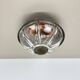 Unique brutalist boom copper and glass wall light by bega lights, germany, 1980s