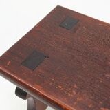 Rustic hand crafted wooden stool, France ca. 1880