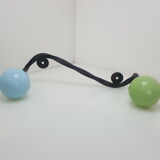 Vintage coat holder 2 balls